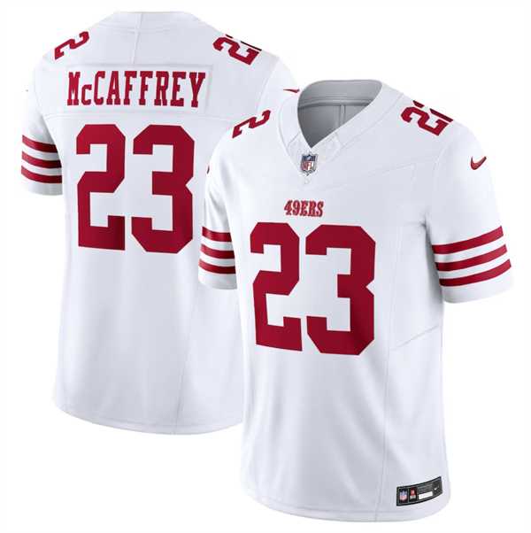 Men & Women & Youth San Francisco 49ers #23 Christian McCaffrey White 2023 F.U.S.E. Vapor Untouchable Limited Stitched Football Jersey
